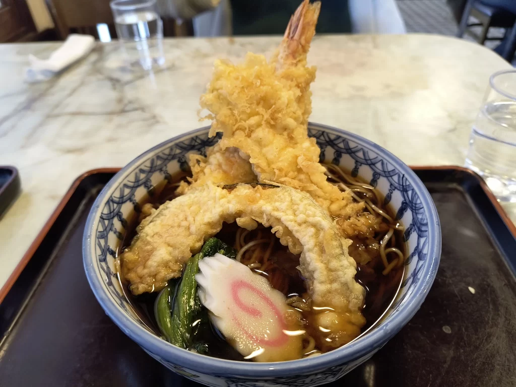 増田屋のエビイカ天蕎麦